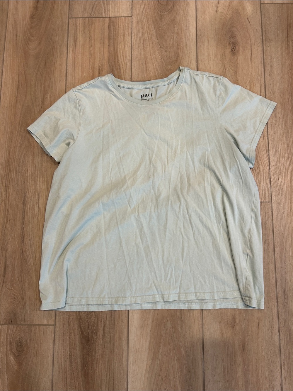 Pact seafoam green organic cotton tee XXL